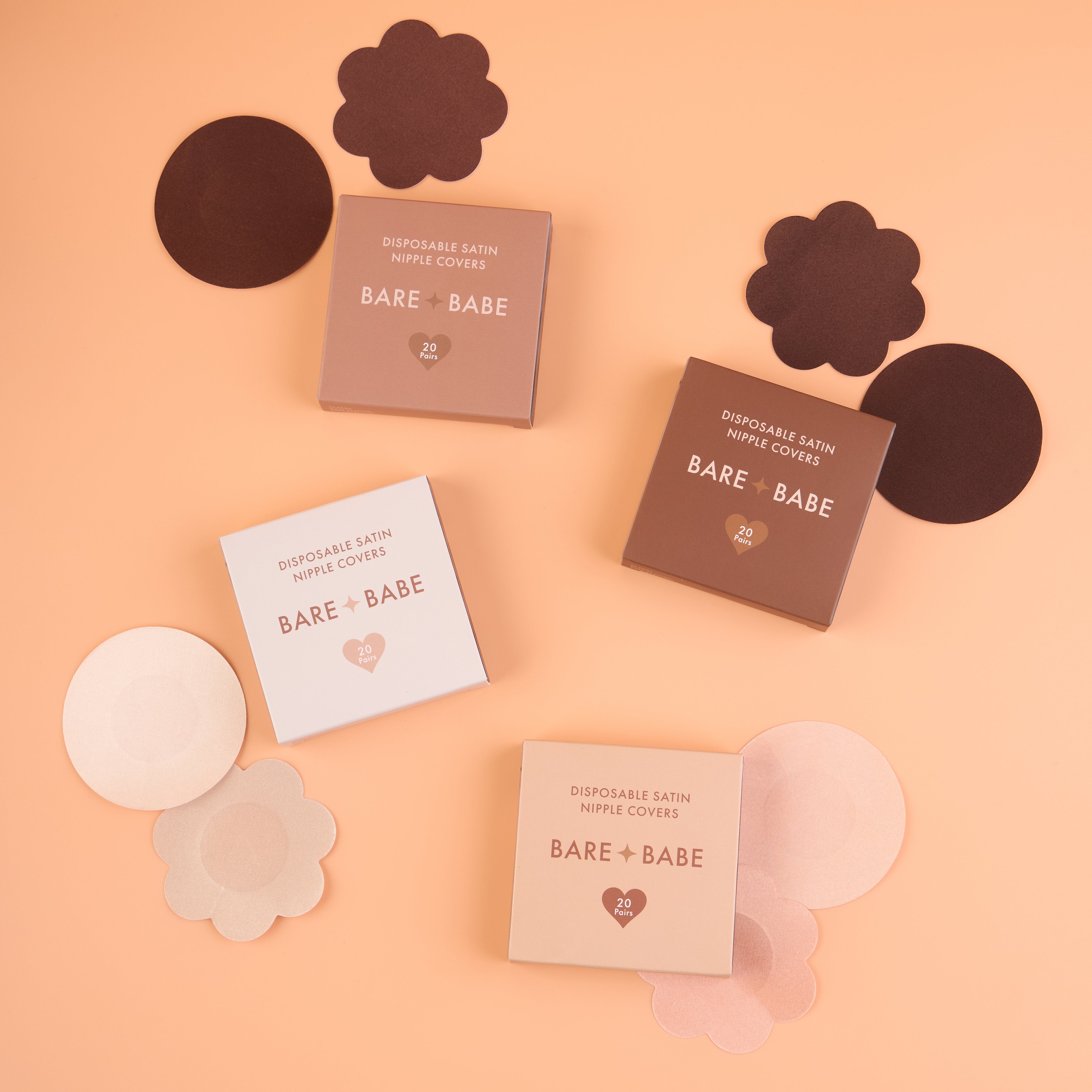 Satin Nipple Pasties - 40 Pack