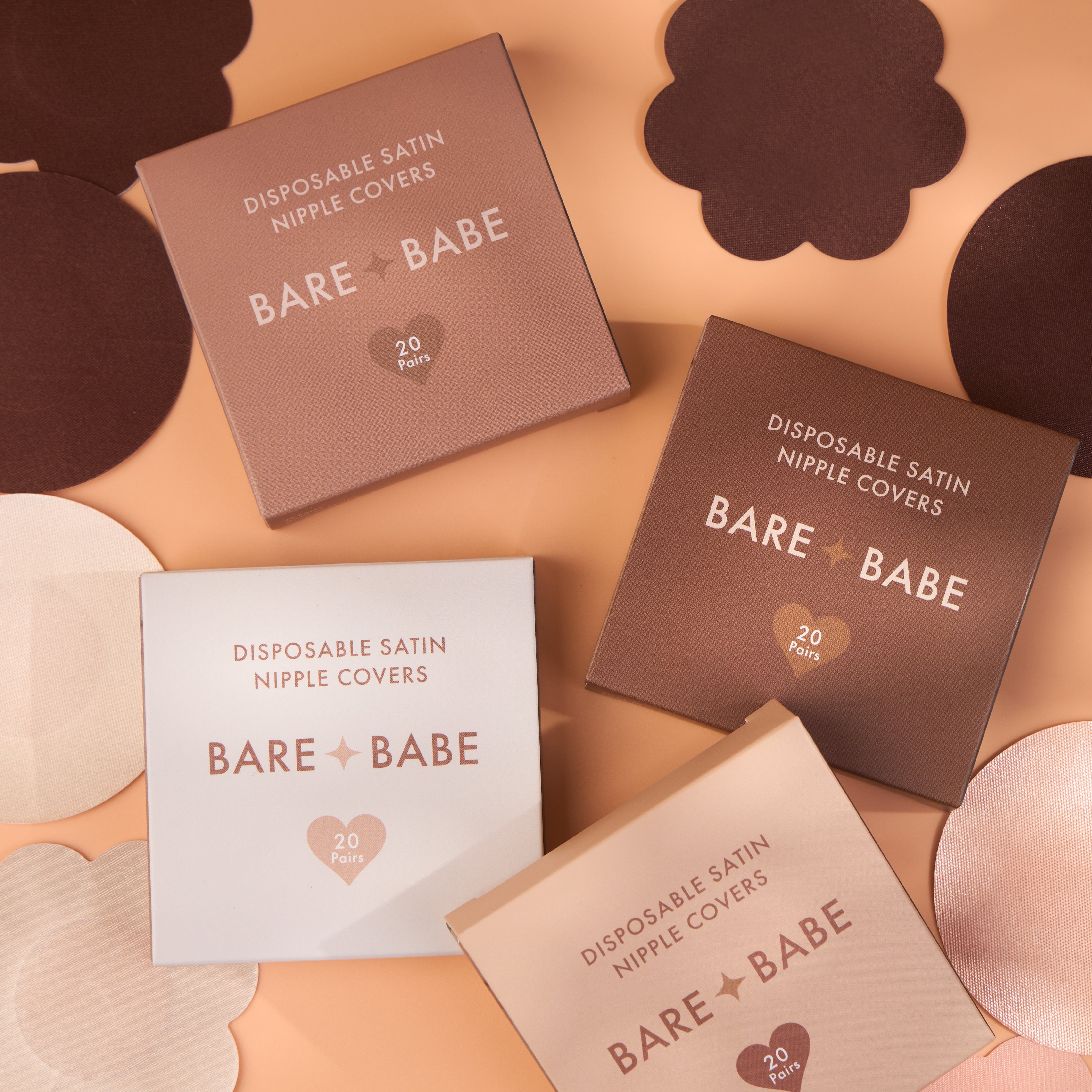 Satin Nipple Pasties - 40 Pack