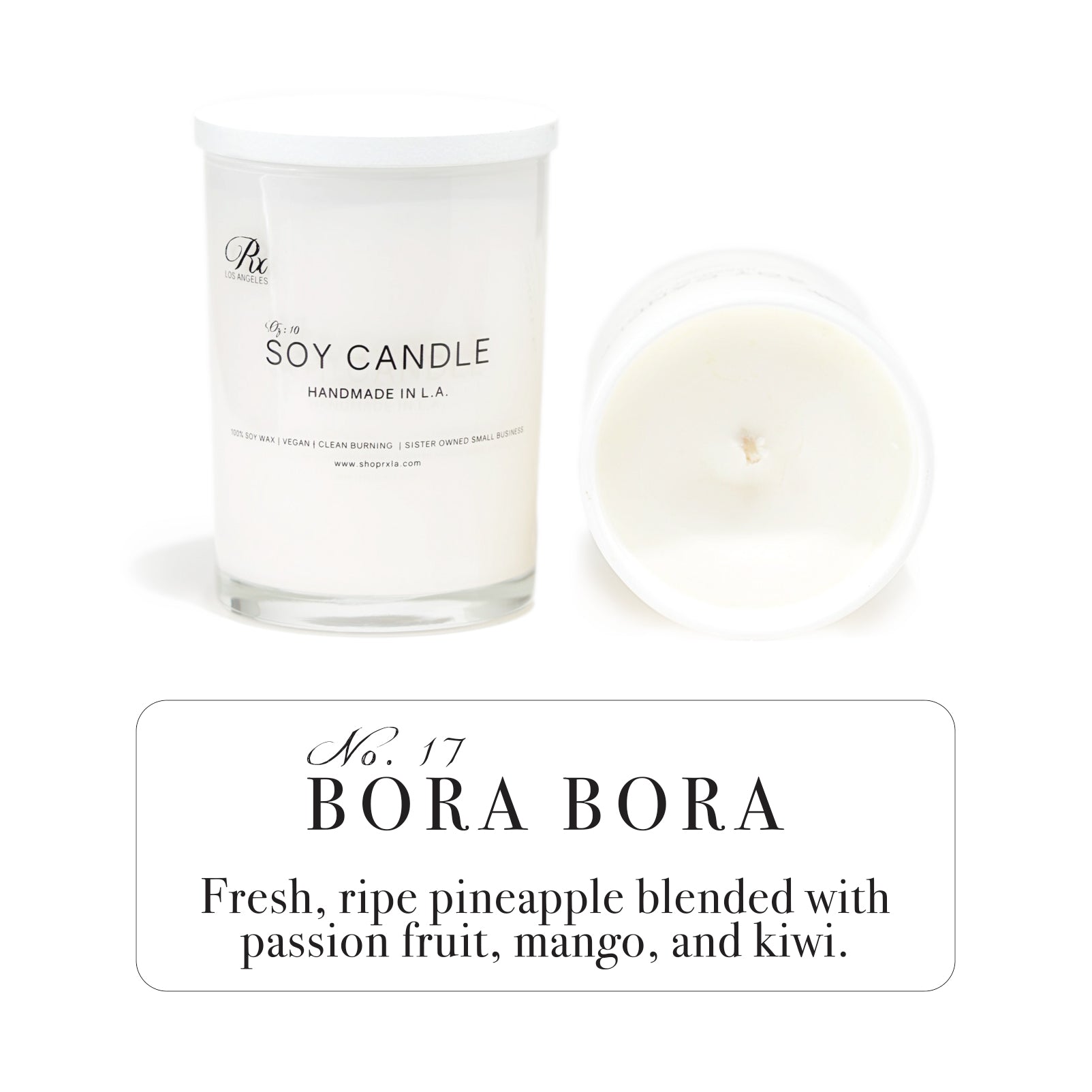 Bora Bora: 100% Soy Wax Candle
