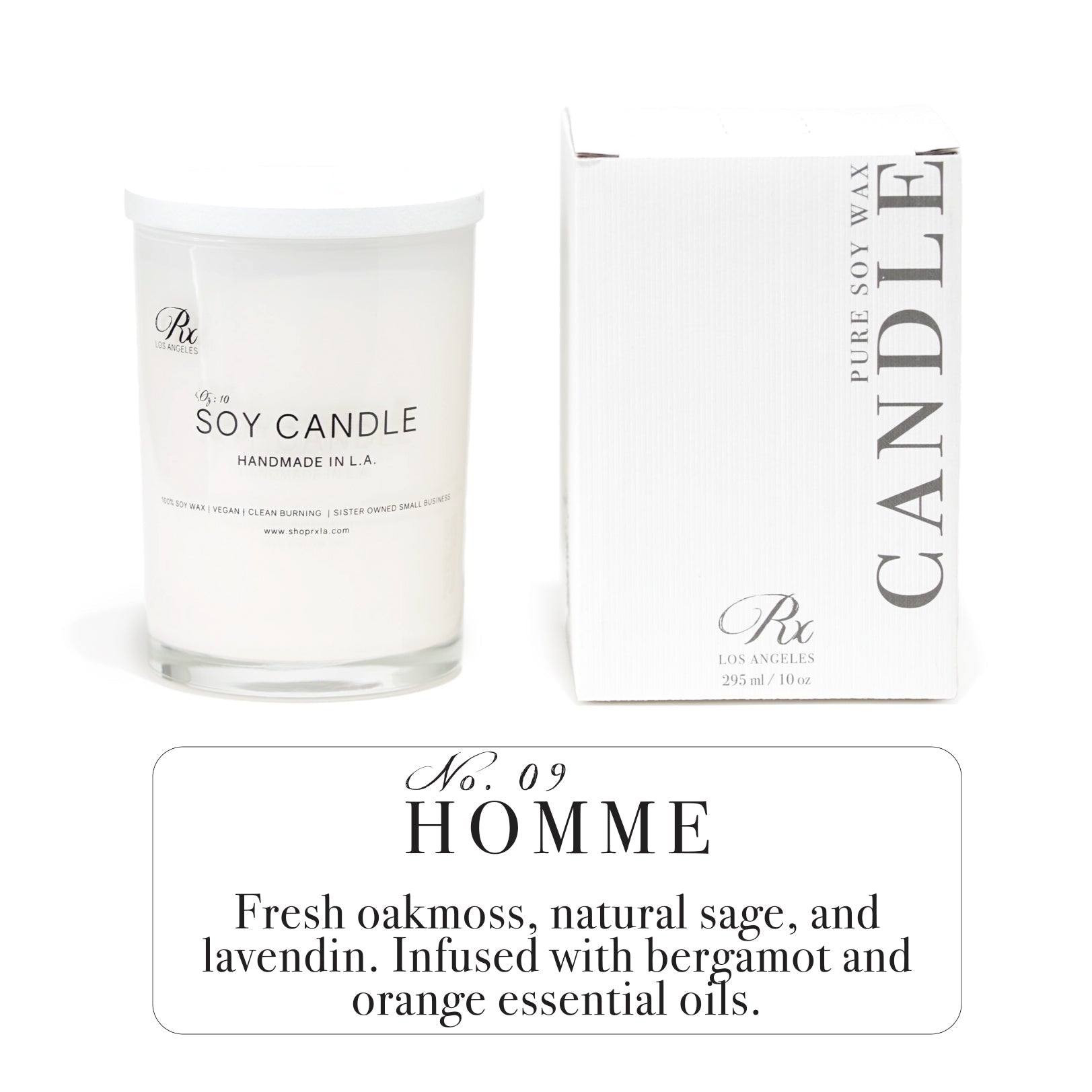 Homme: 100% Soy Wax Candle