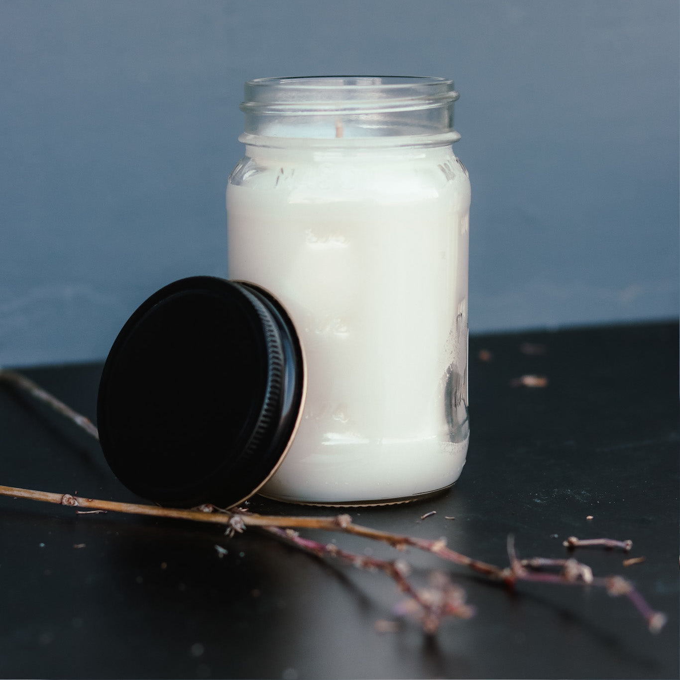 Christmas Farm Truck Mason Jar Candle