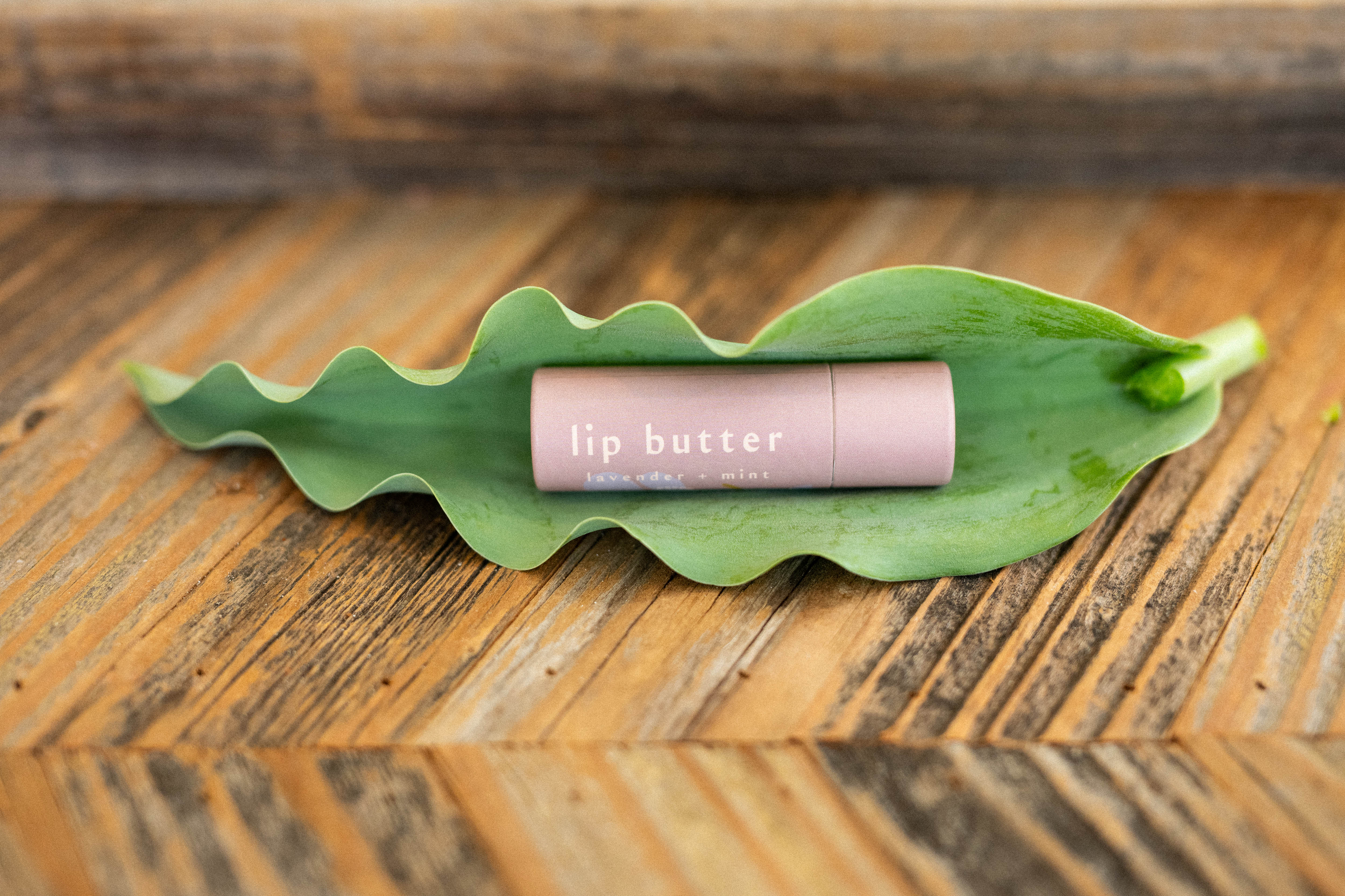 Lavender peppermint lip butter • beeswax based