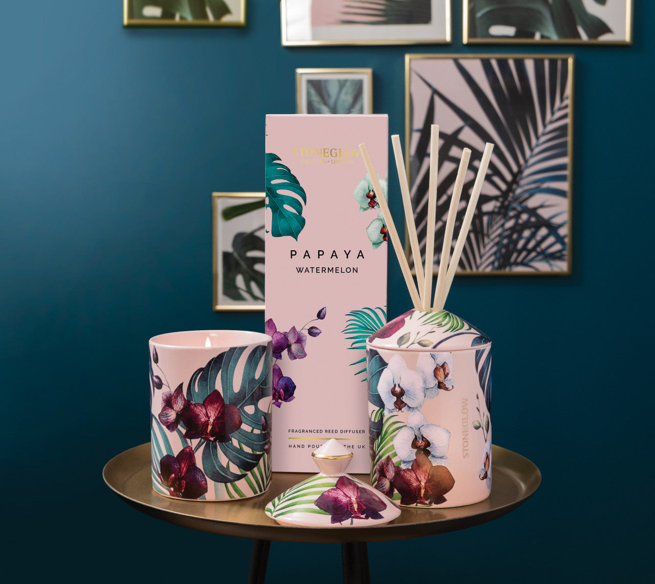 Urban Botanics - Papaya | Watermelon - Ceramic Candle