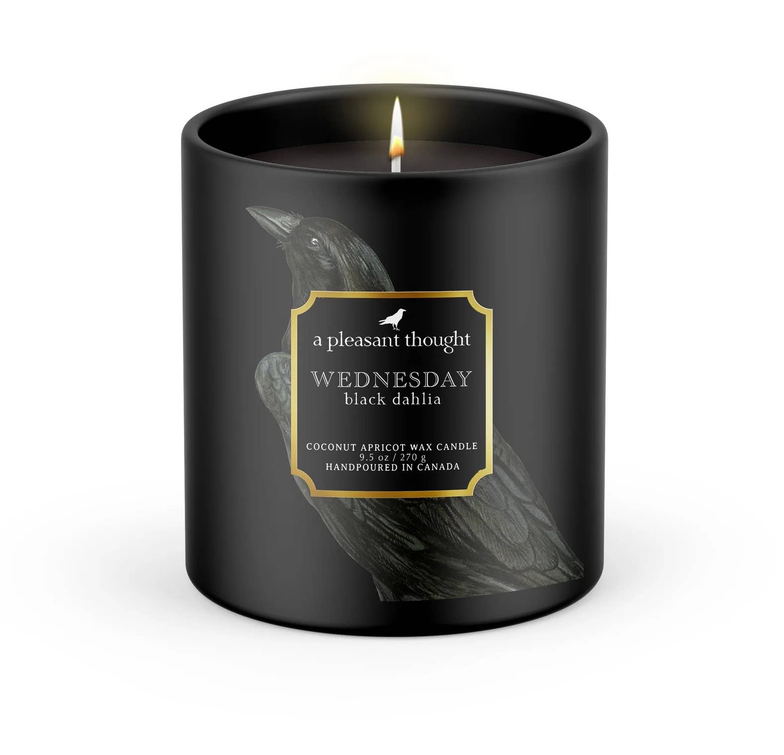 WEDNESDAY | Black Dahlia | Raven Candle
