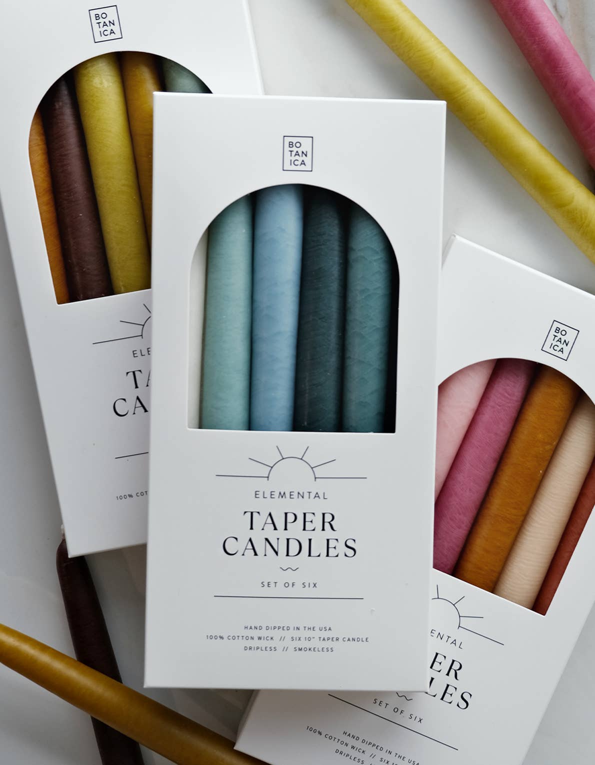 FIRE |Taper Candle Collection, Set of 6