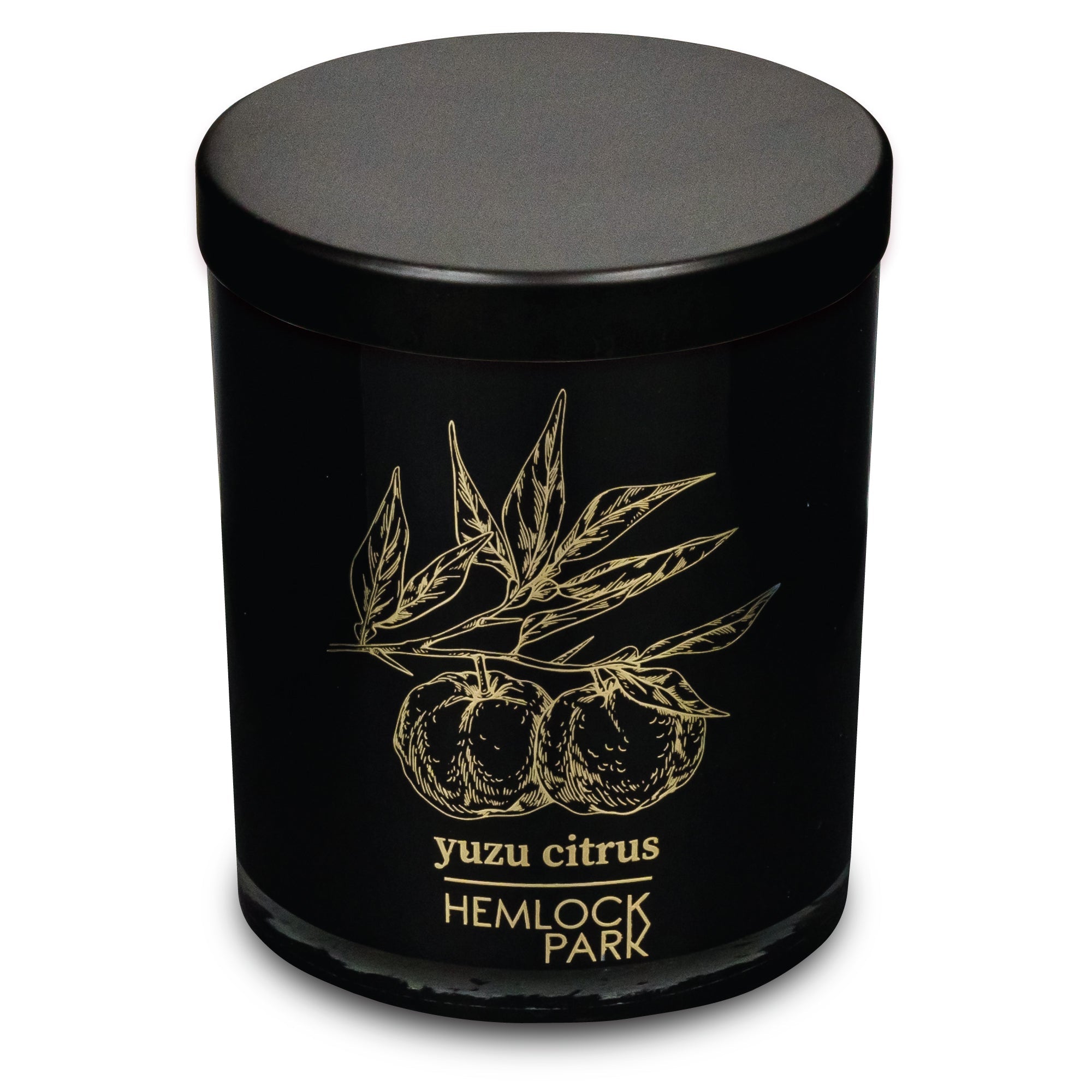 Yuzu Citrus | Black & Gold Wood Wick Candle