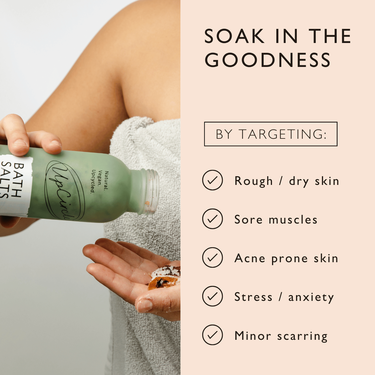 Bath Salts with Epsom, Sea and Himalayan Pink Salt