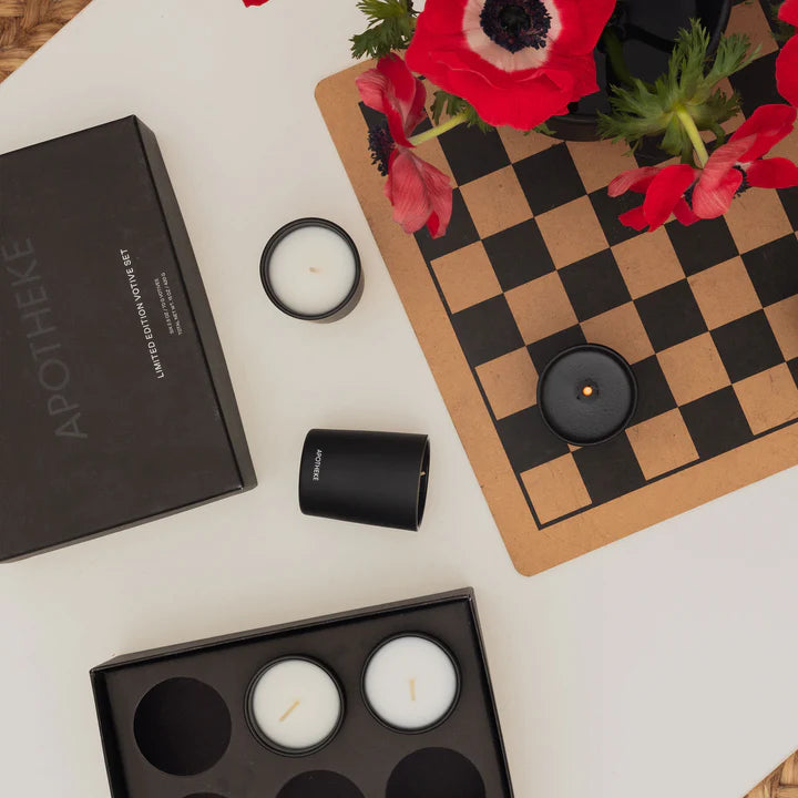 Signature Six Piece Black Votive Gift Set