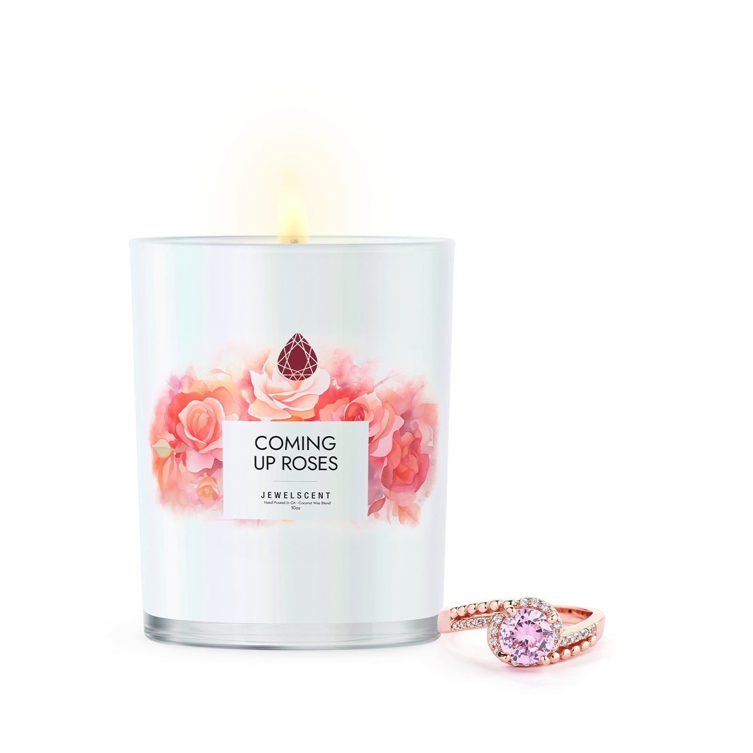 Coming Up Roses Iridescent 10oz Signature Jewelry Candle