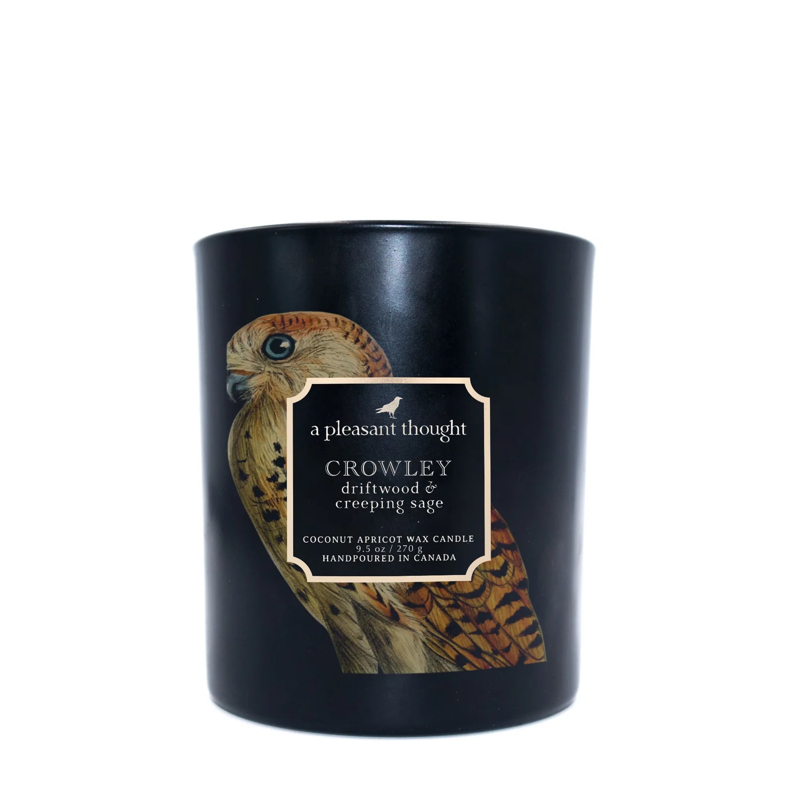 CROWLEY | Driftwood & Creeping Sage | Raven Candle
