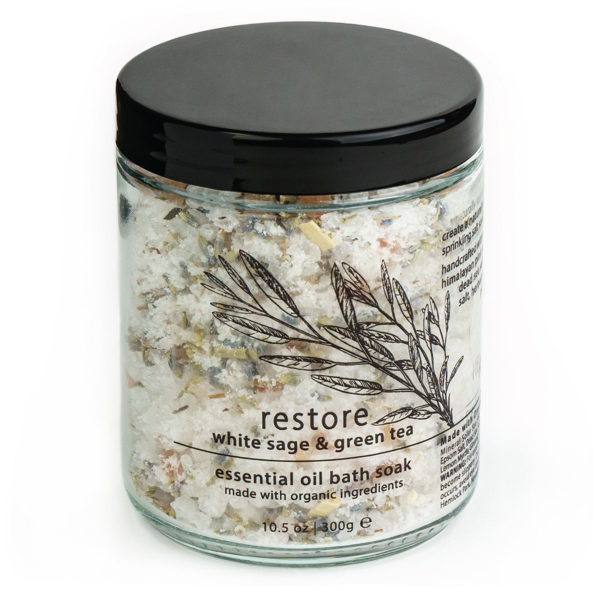 Restore White Sage & Green Tea Essential Oil Bath Soak