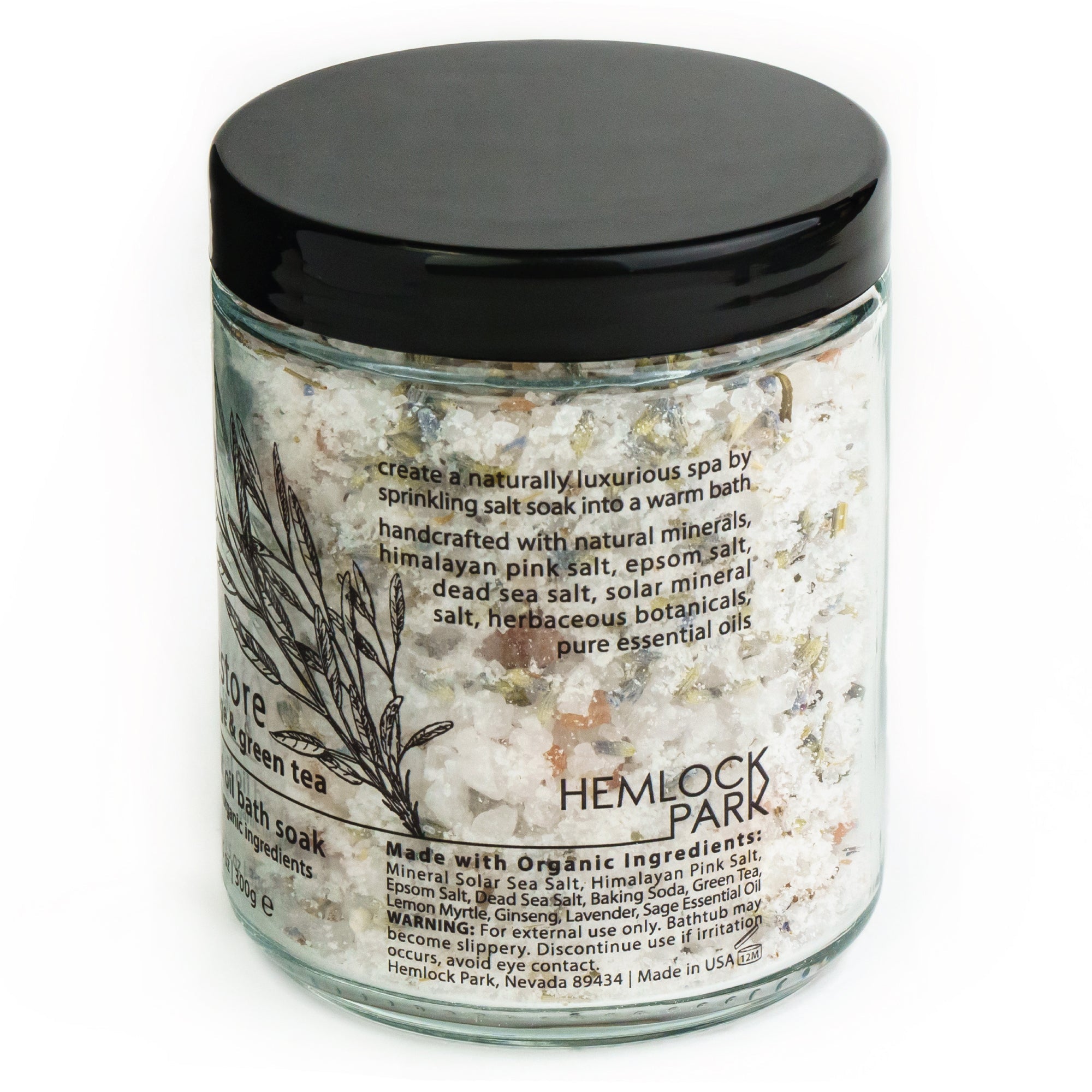 Restore White Sage & Green Tea Essential Oil Bath Soak