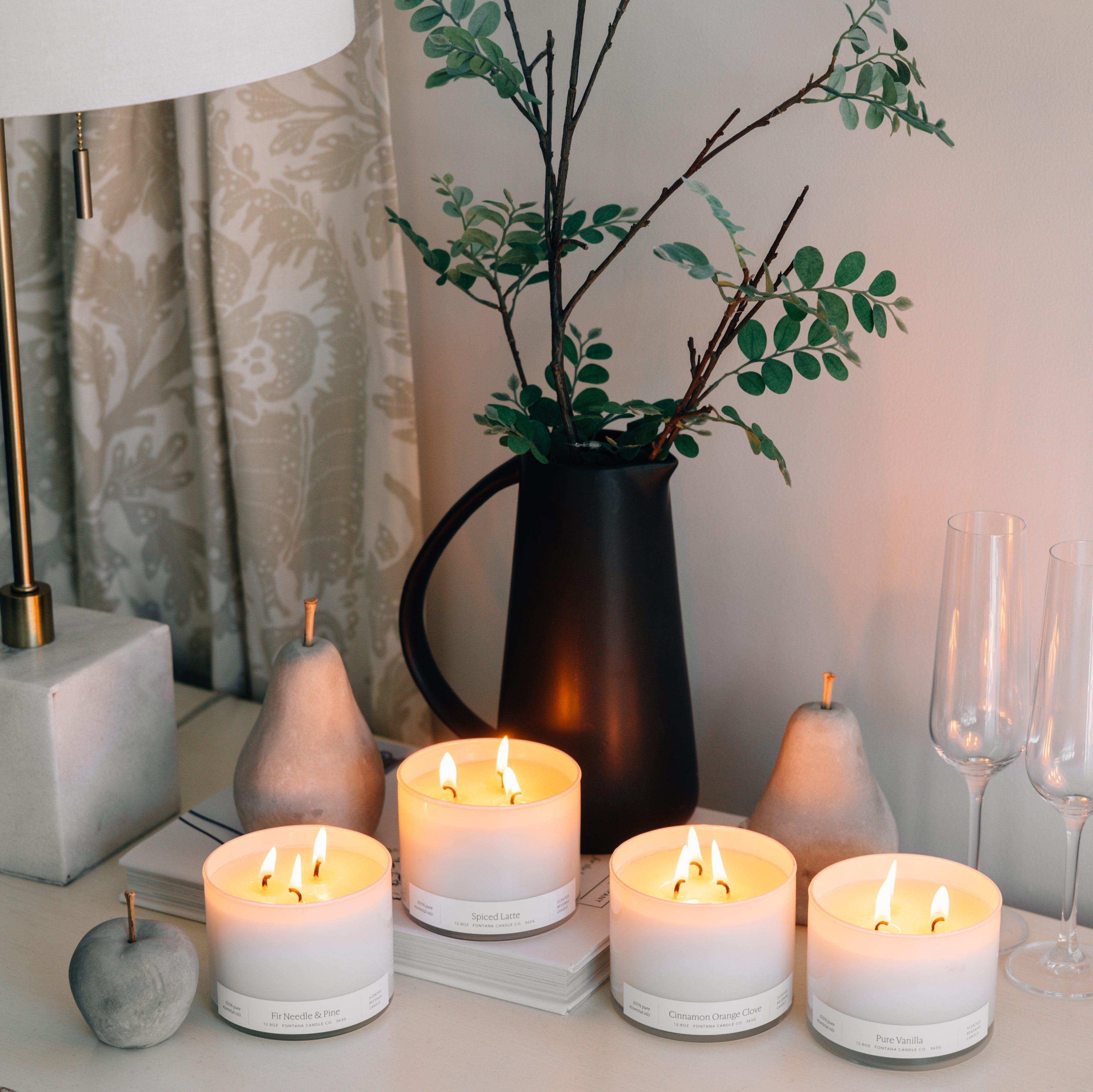 Cinnamon Orange Clove 3-Wick Natural Beeswax Candle
