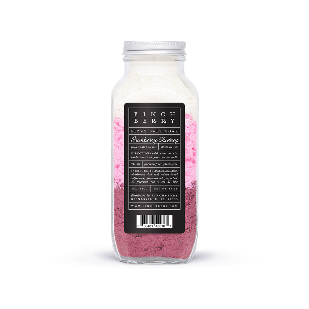 Fizzy Salt Soak - Cranberry Chutney