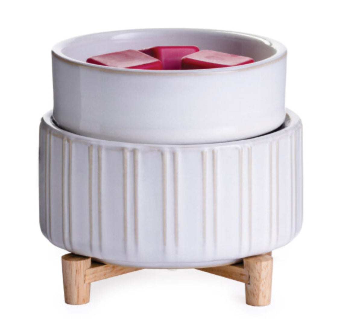 Ceramic & Wood 2-In-1 Classic Fragrance Warmer