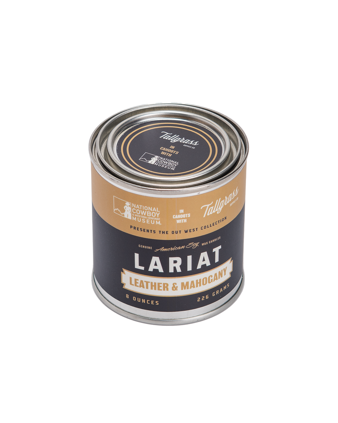 Lariat: Leather + Mahogany Soy Wax Candle