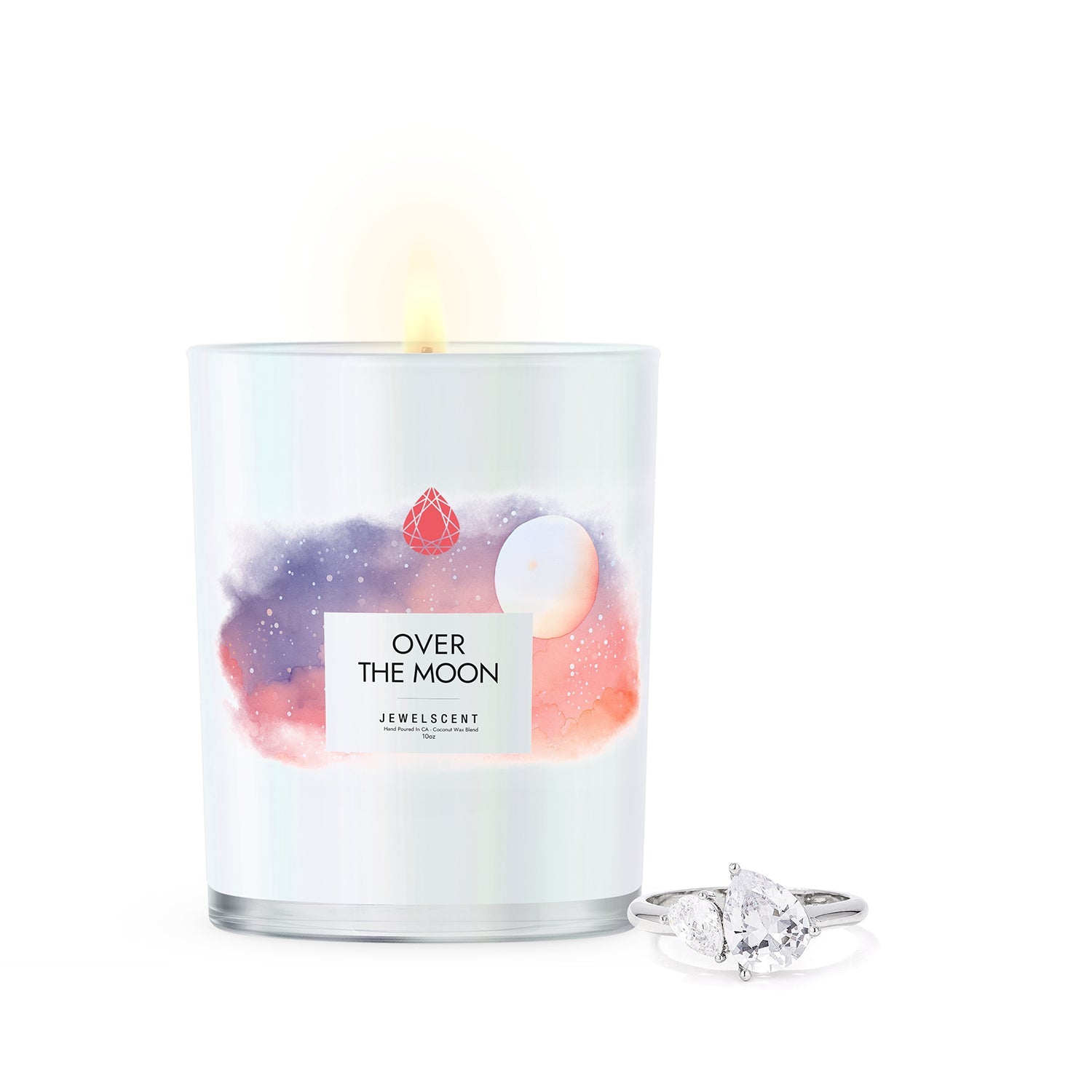 Over The Moon Iridescent 10oz Signature Jewelry Candle