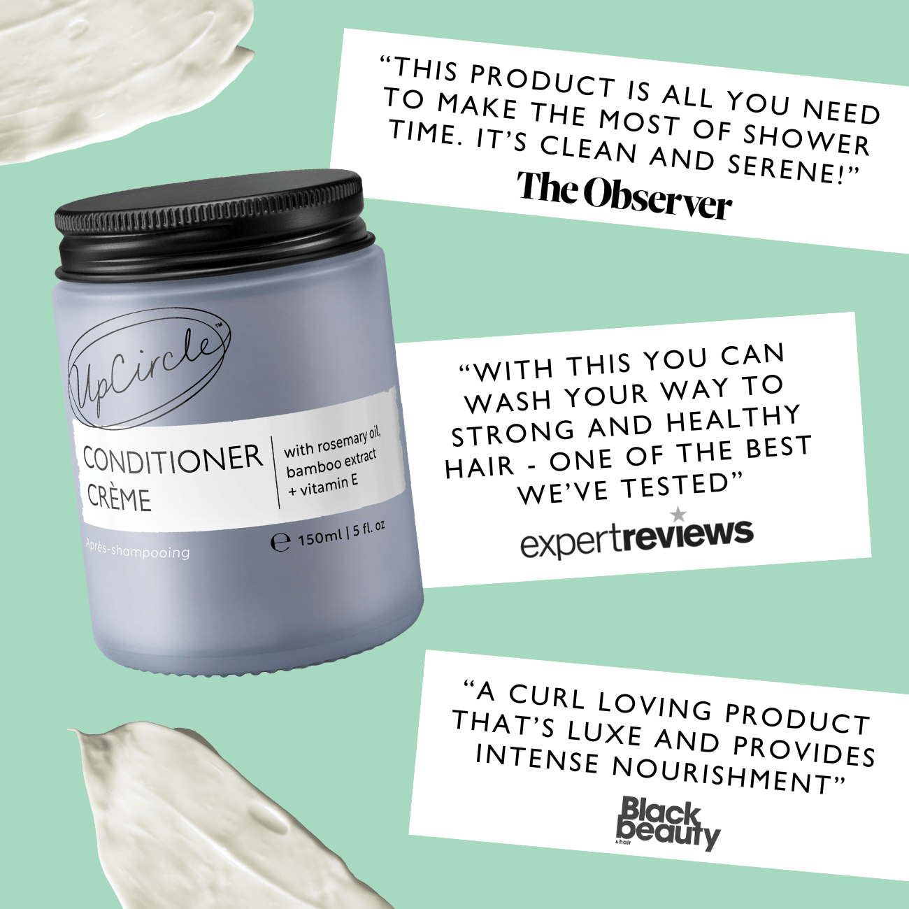 Conditioner Crème with Rosemary Oil + Bamboo Extract - Jumbo