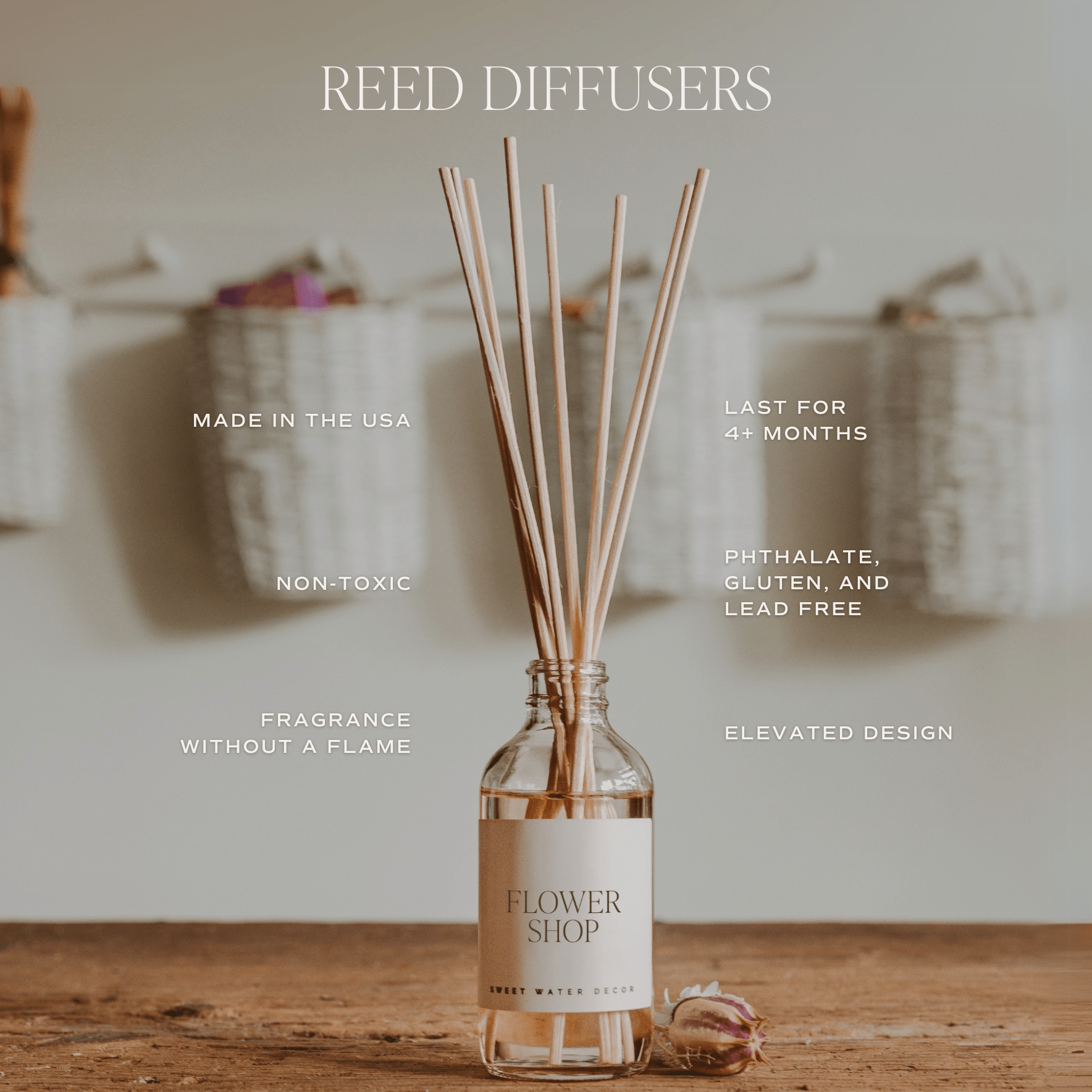 Cashmere and Vanilla Amber Reed Diffuser