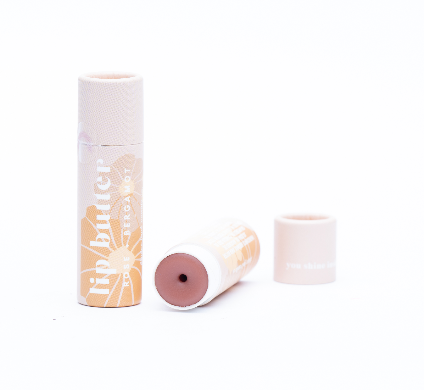 rose + bergamot lip butter • botanically tinted • beeswax based
