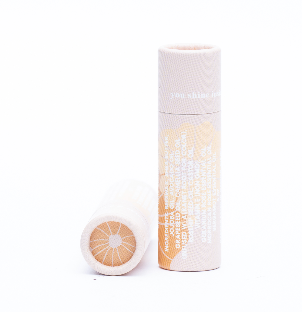 rose + bergamot lip butter • botanically tinted • beeswax based
