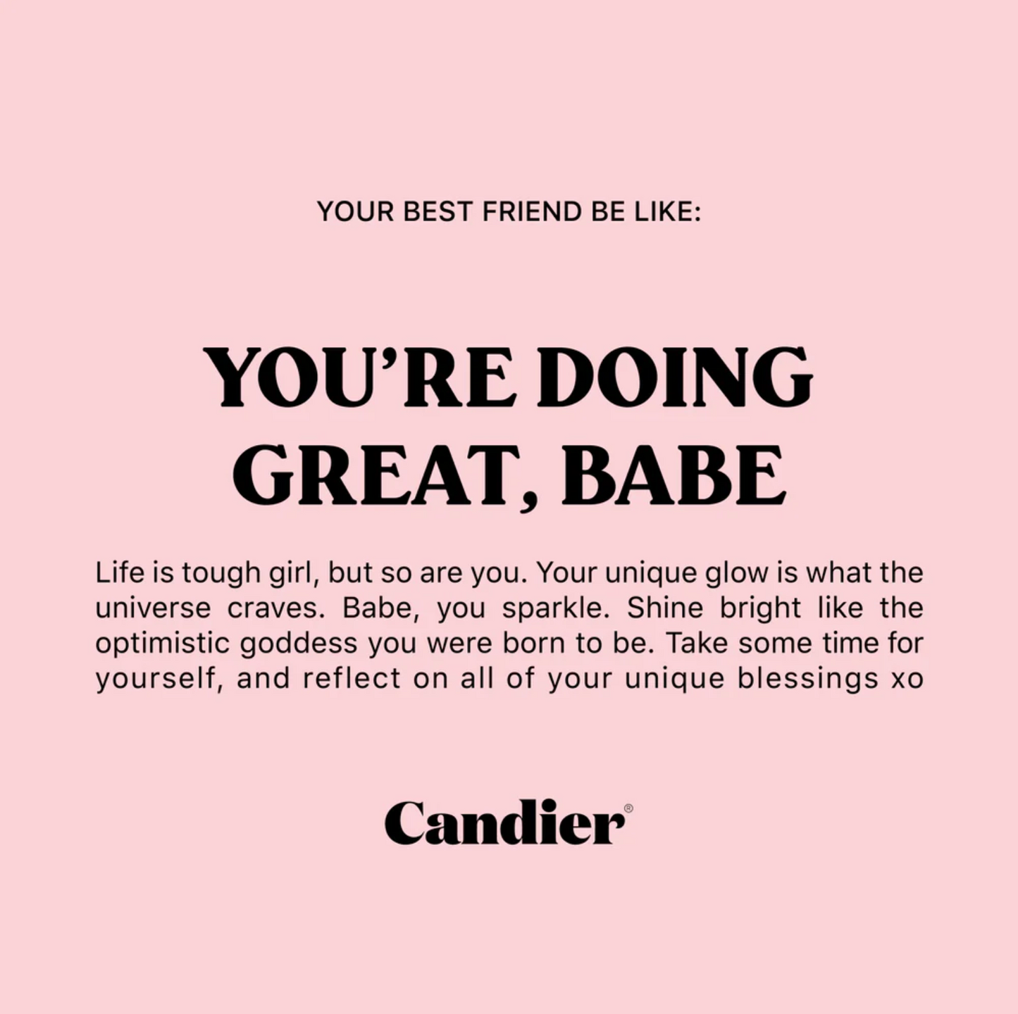 You're Doing Great, Babe