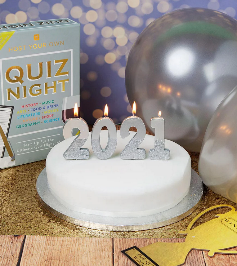 # 2 - Silver Glitter Birthday Candle