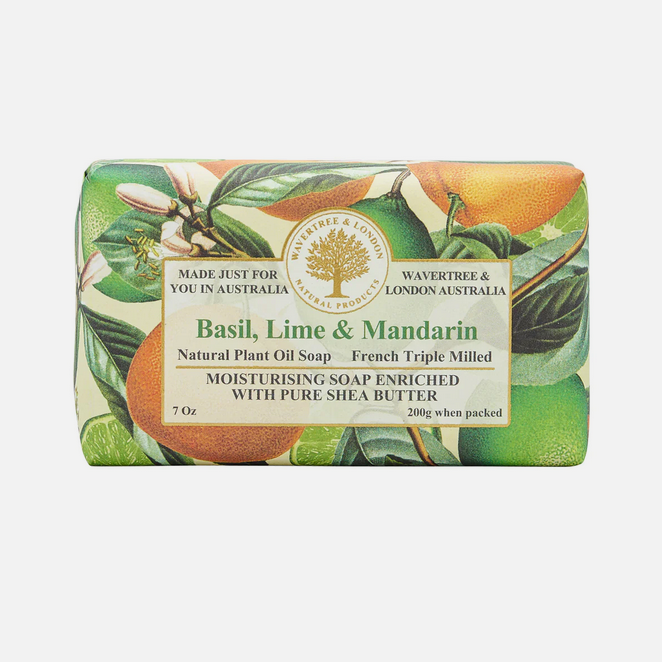 Basil Lime & Mandarin Luxury Soap Bar
