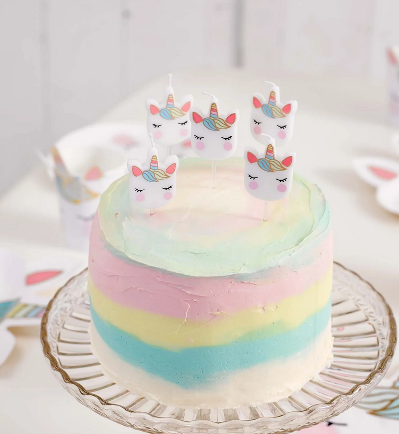 Unicorn Face Candles