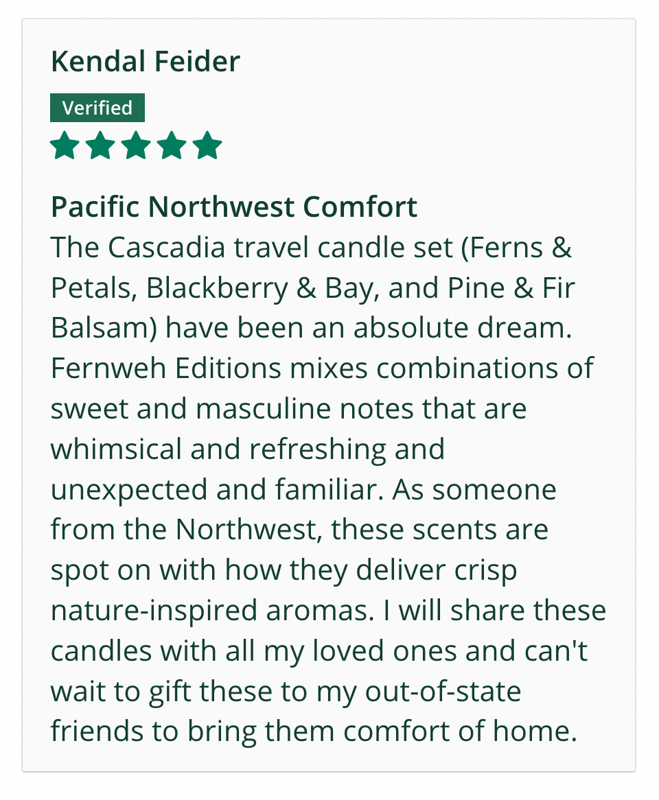 Cascadia Edition: Explore the Pacific Northwest Candle Gift Set