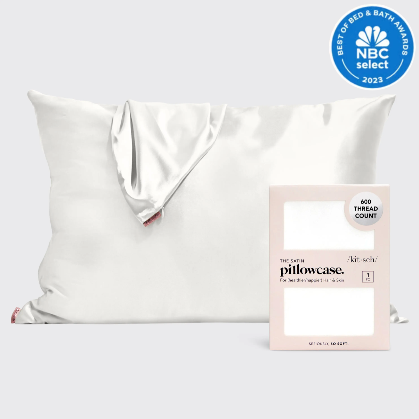 Satin Pillowcase - Ivory