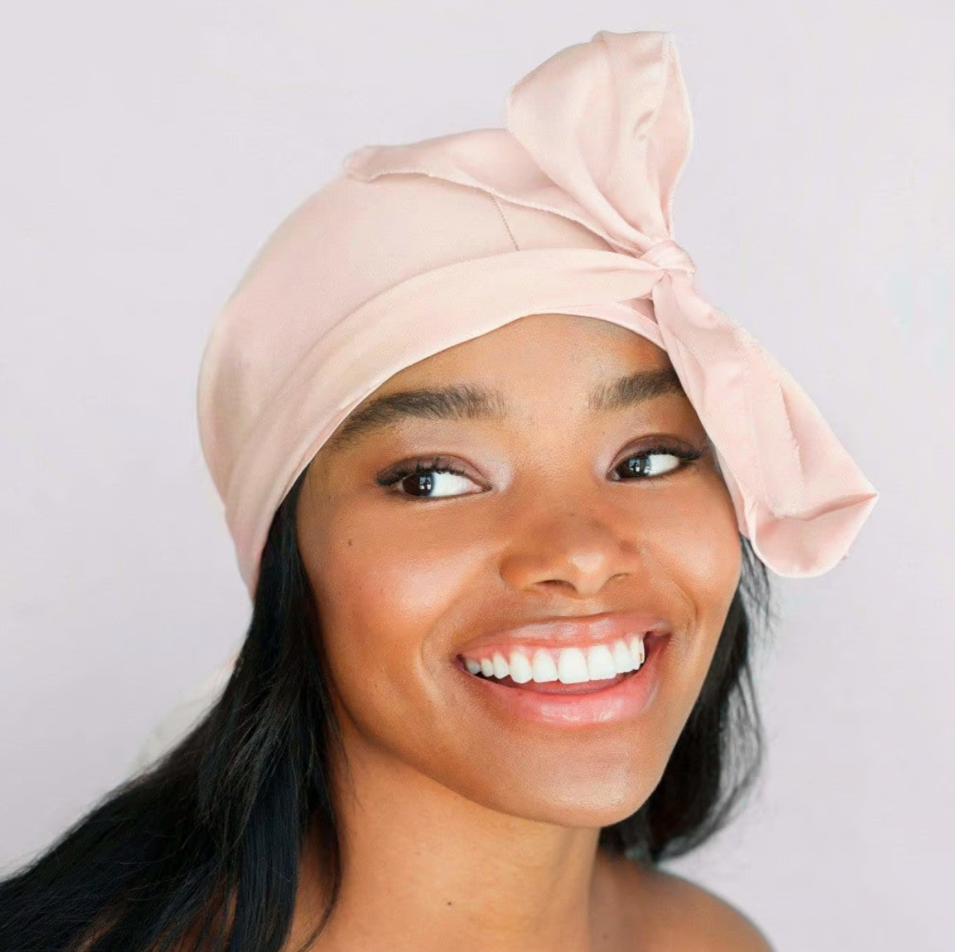 Satin Sleep Cap in Blush