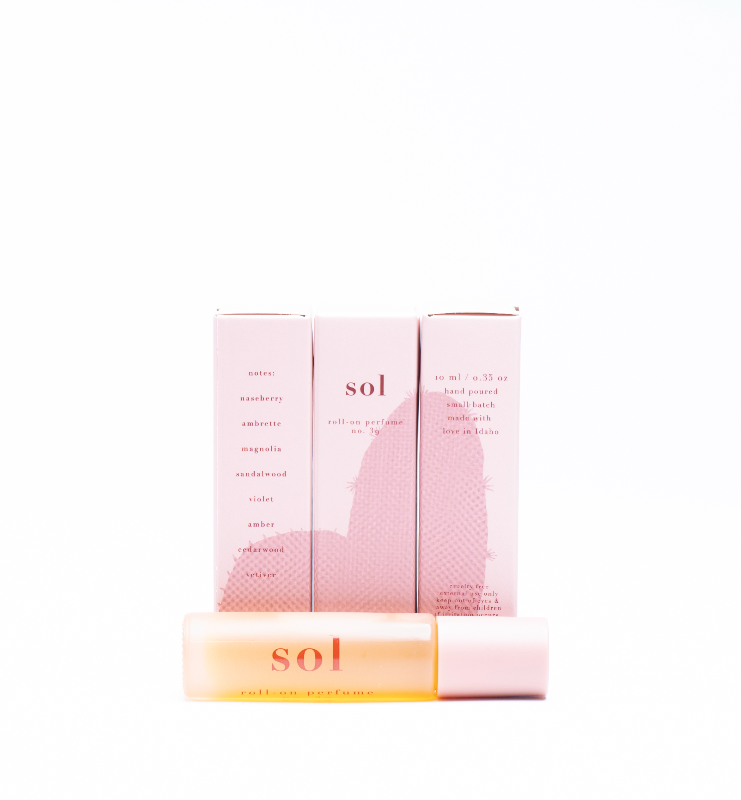 no. 39 sol • clean perfume • roll-on or eau de parfum options