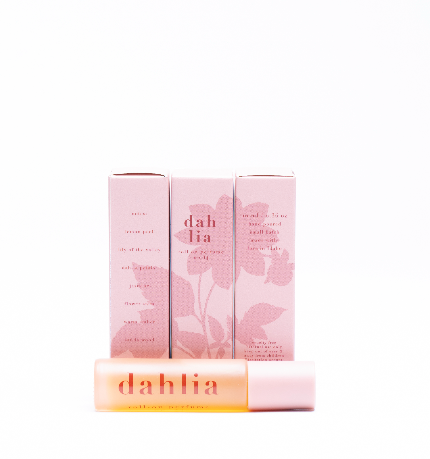no. 34 dahlia • clean perfume • roll-on or eau de parfum options