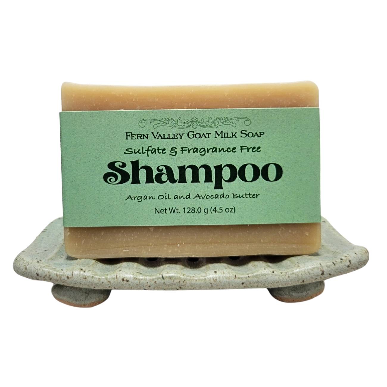 Handmade Goat Milk Shampoo Bar | Argan Oil & Avocado Butter | Fragrance-Free