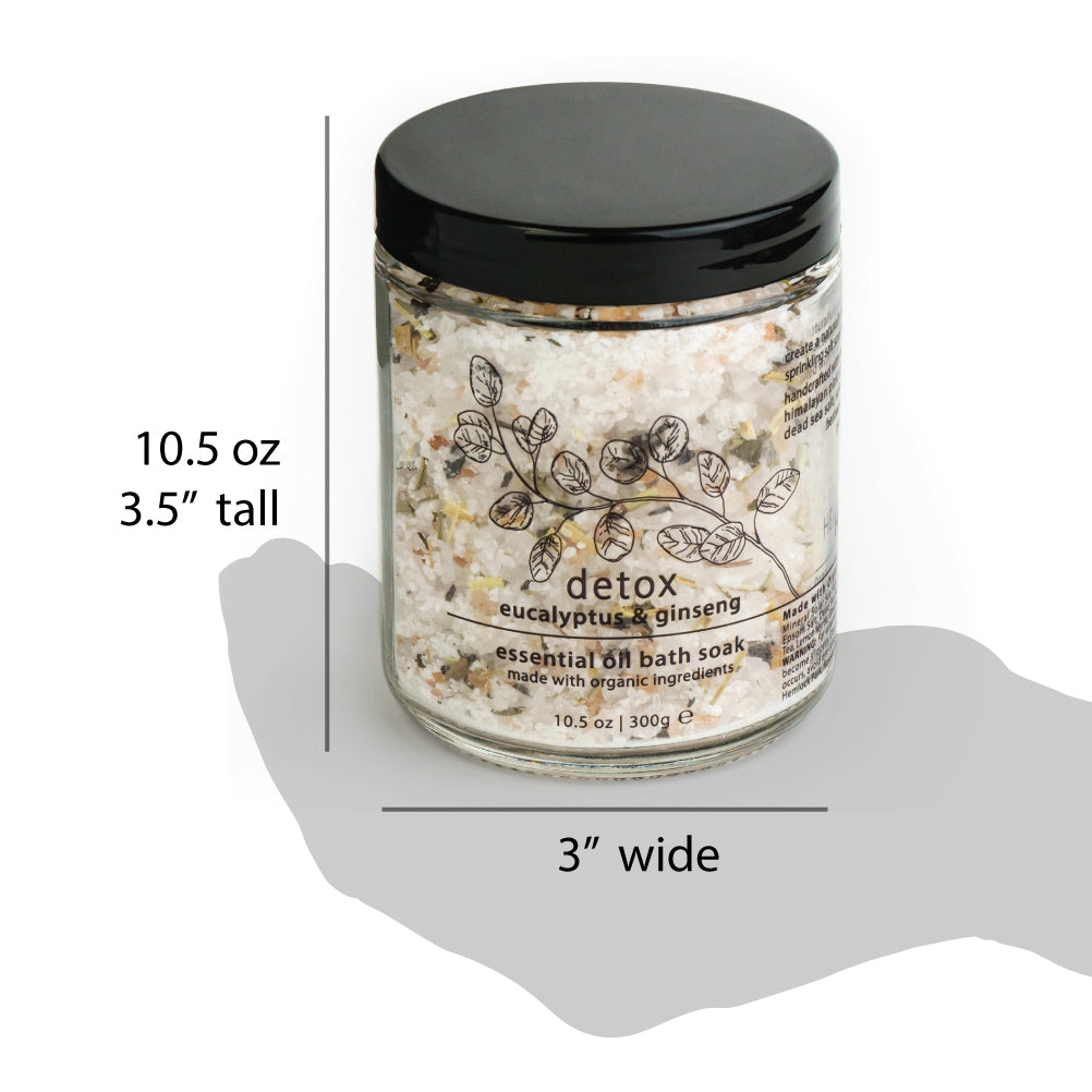 Detox Eucalyptus & Ginseng Essential Oil Bath Soak