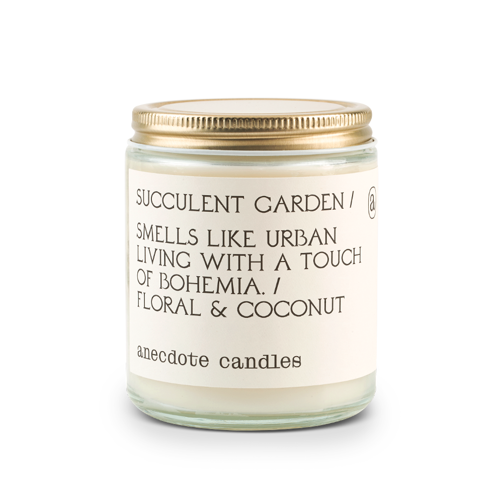 succulent garden candle Succulent Garden (Floral & Coconut) Candle
