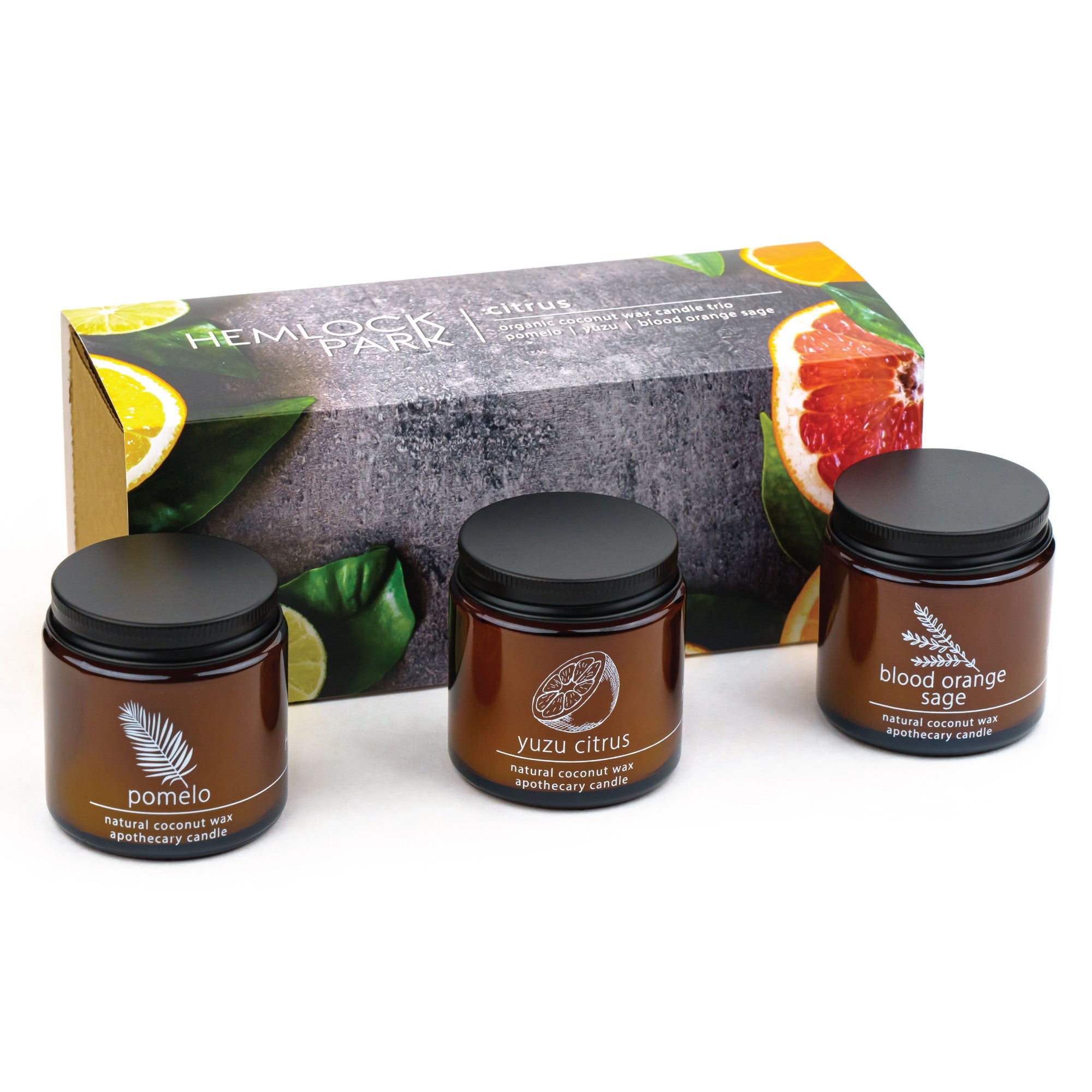 Citrus Apothecary Candle Trio