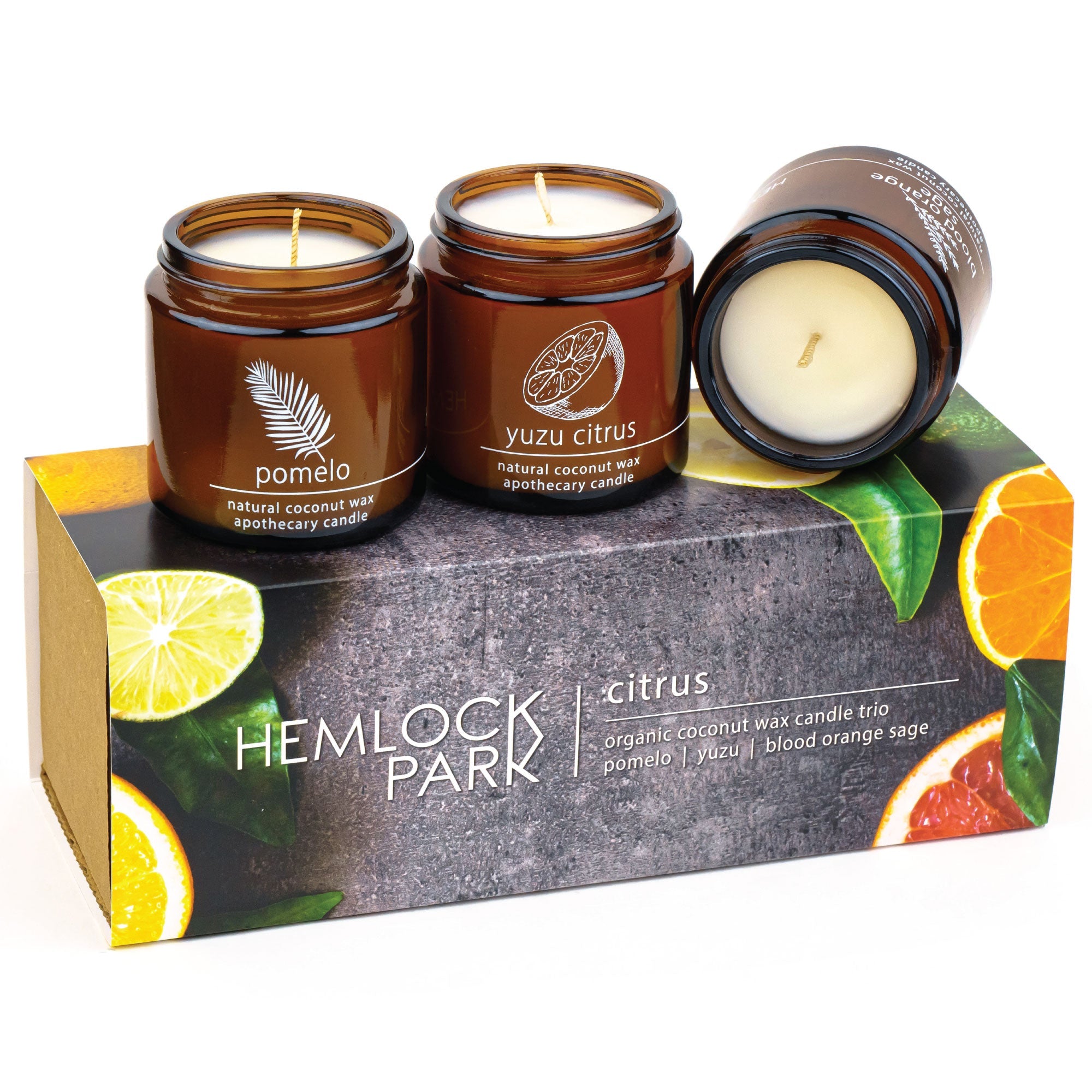 Citrus Apothecary Candle Trio