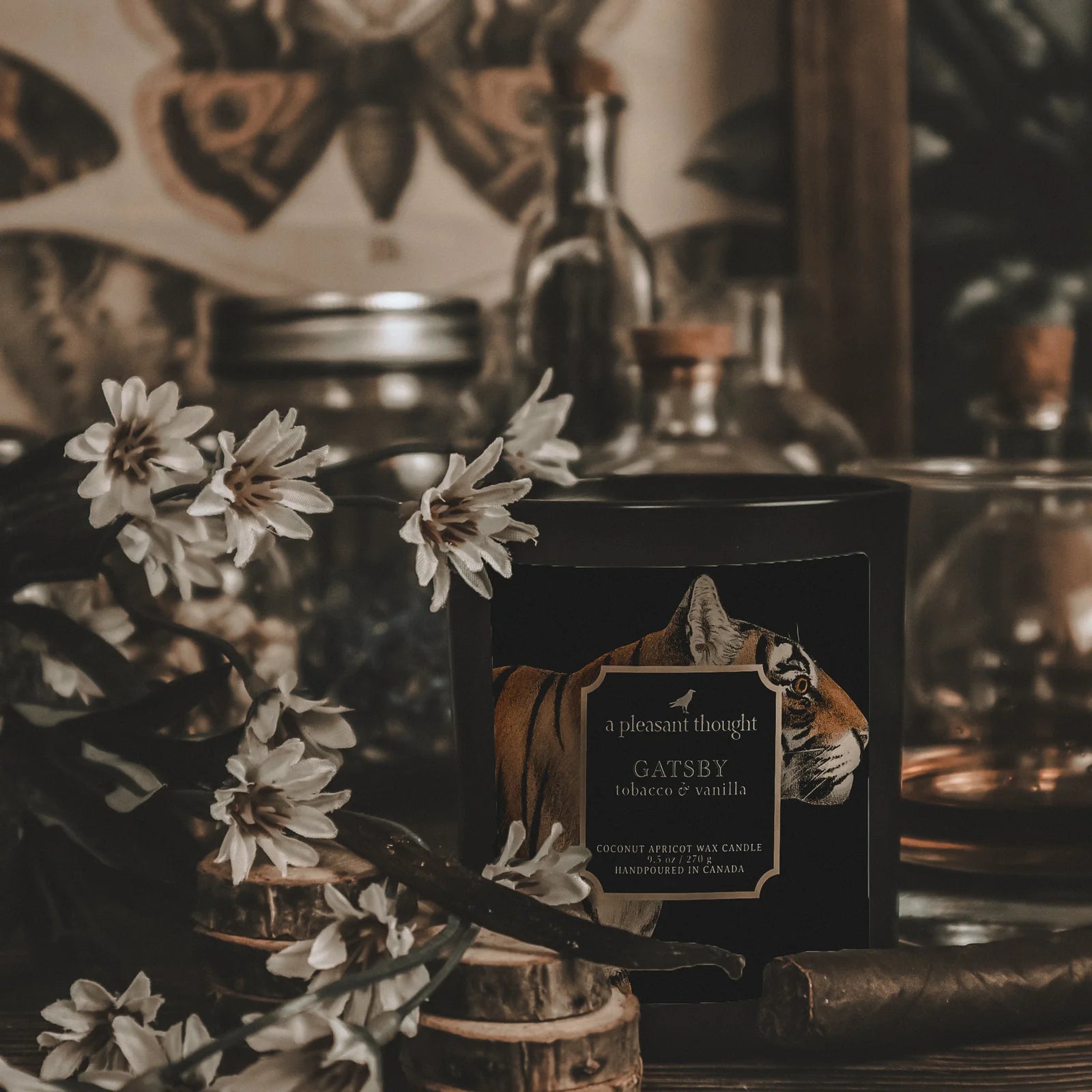 GATSBY | Tobacco & Vanilla | Raven Candle