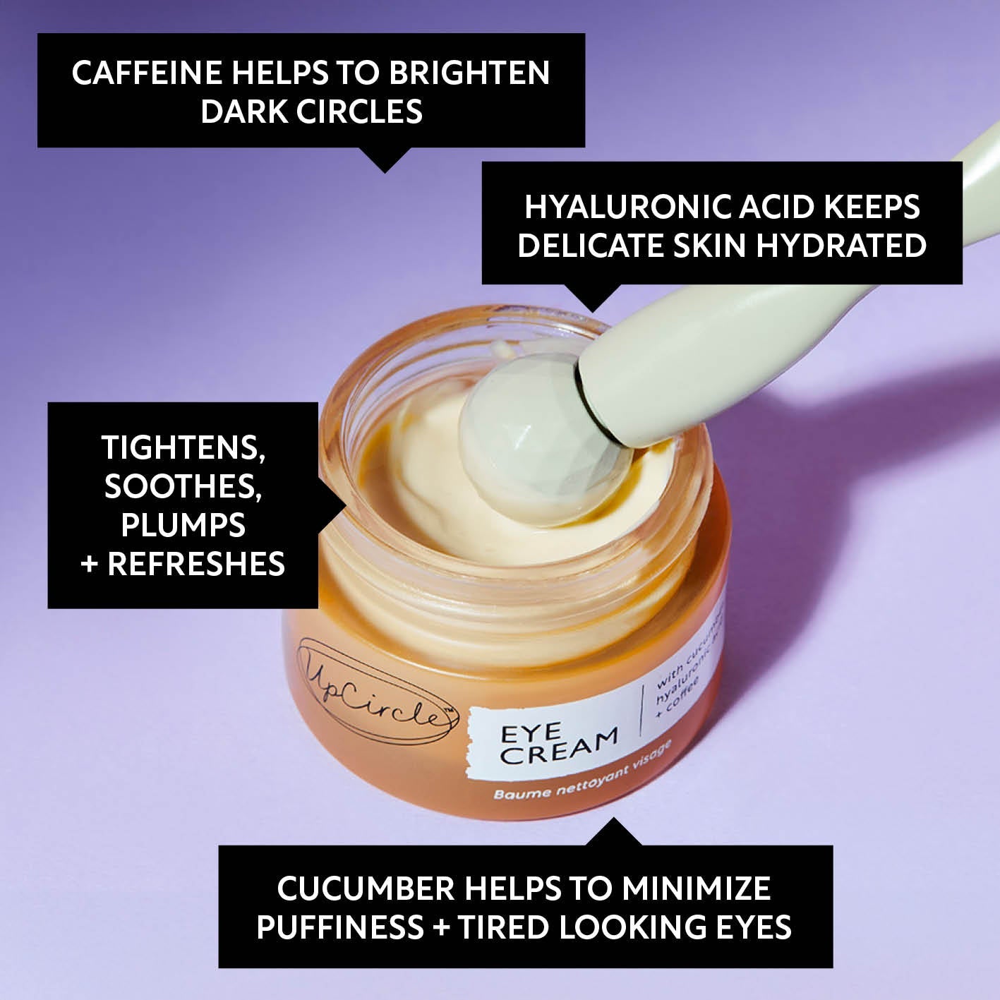 Eye Cream with Hyaluronic Acid & Coffee