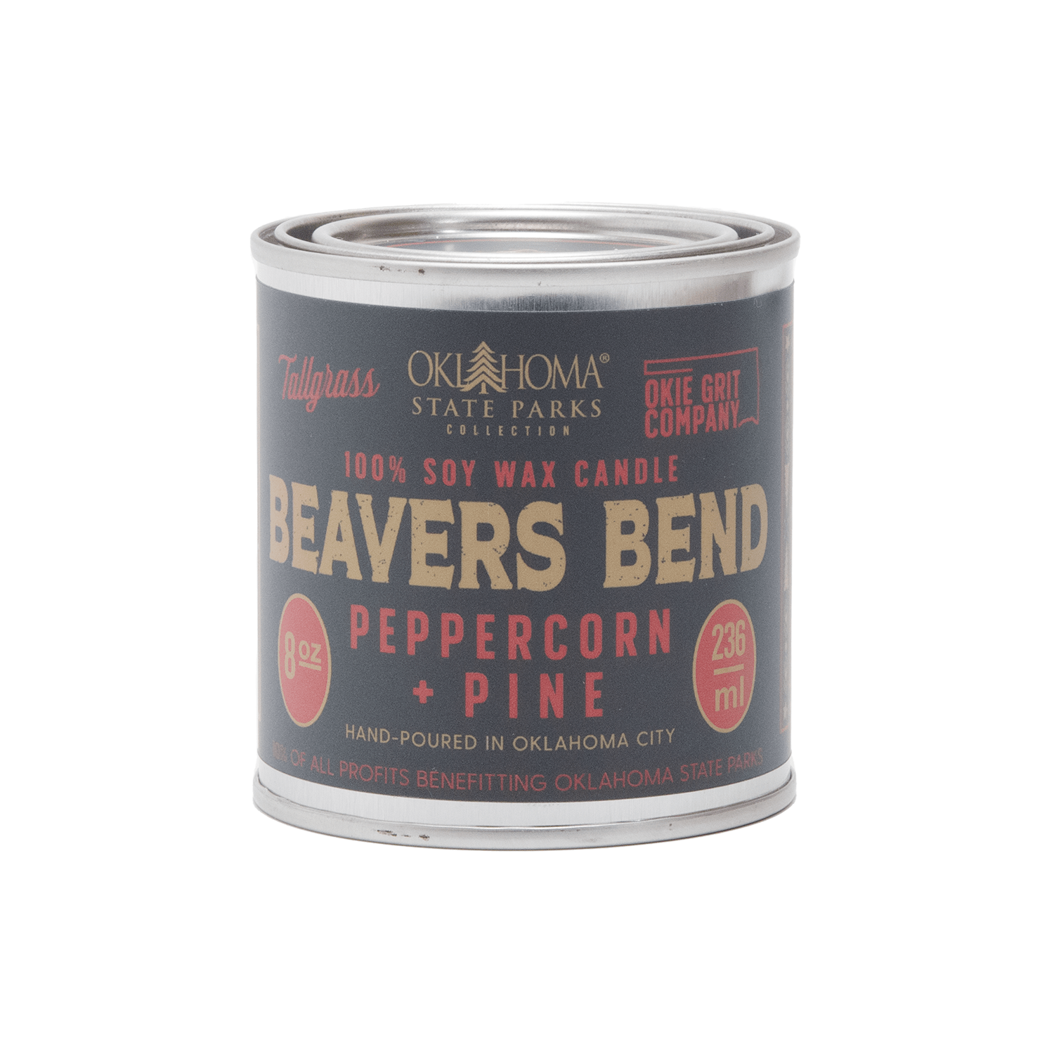 Beavers Bend: Peppercorn + Pine Soy Wax Candle