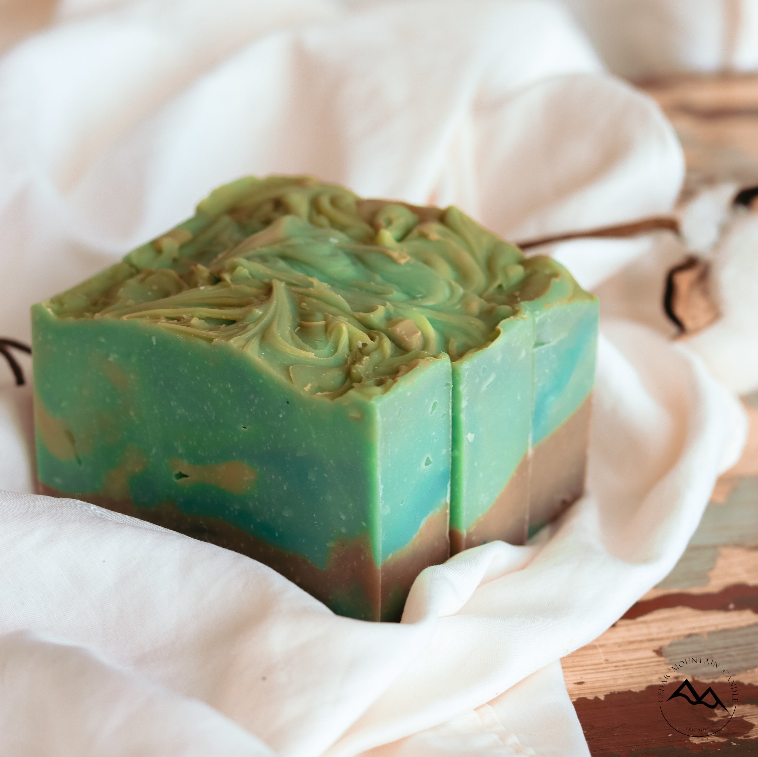 All Natural Cold Process Handmade Bar Soap - Blueberry & Thyme