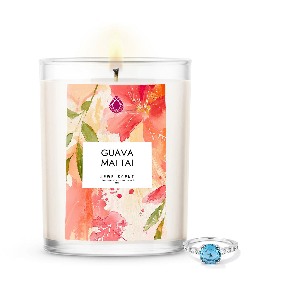 Guava Mai Tai 18oz Home Jewelry Candle