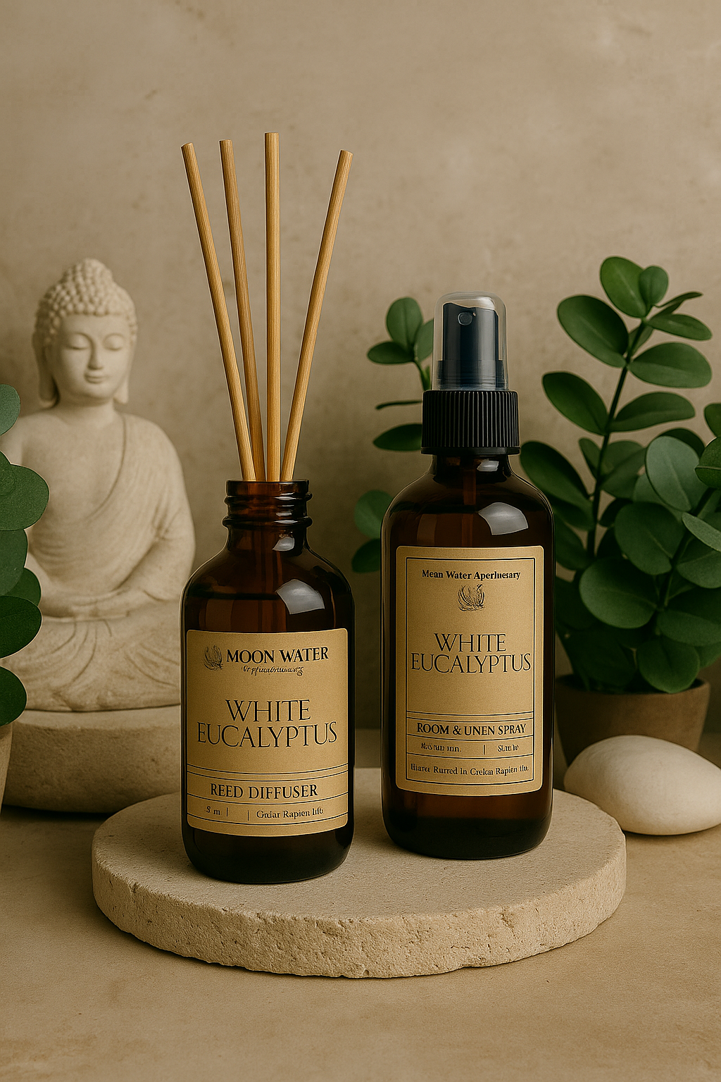 White Eucalyptus - REED DIFFUSER – Fresh Clean Aromatherapy Scent