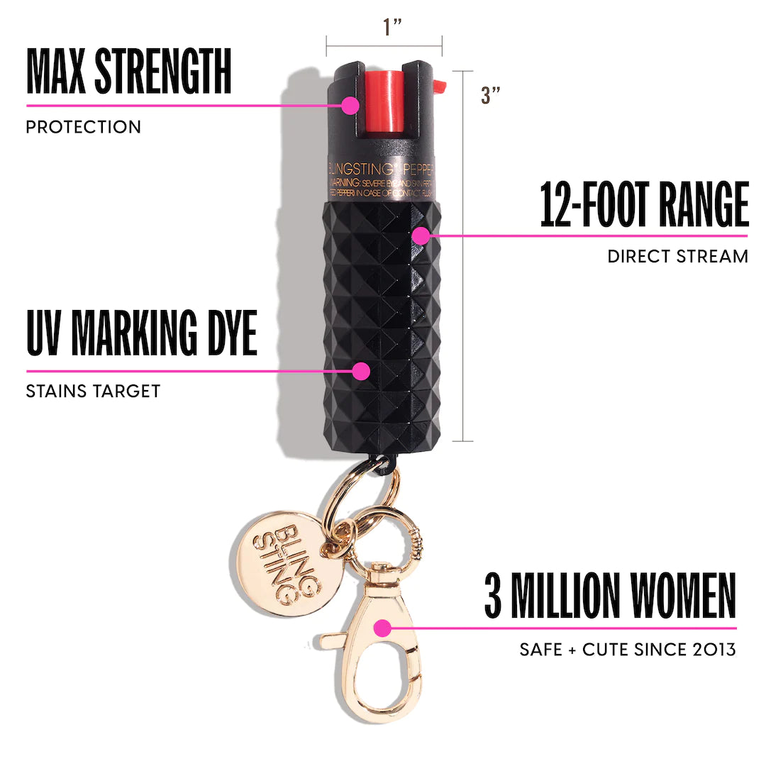 Pepper Spray | Black Studded