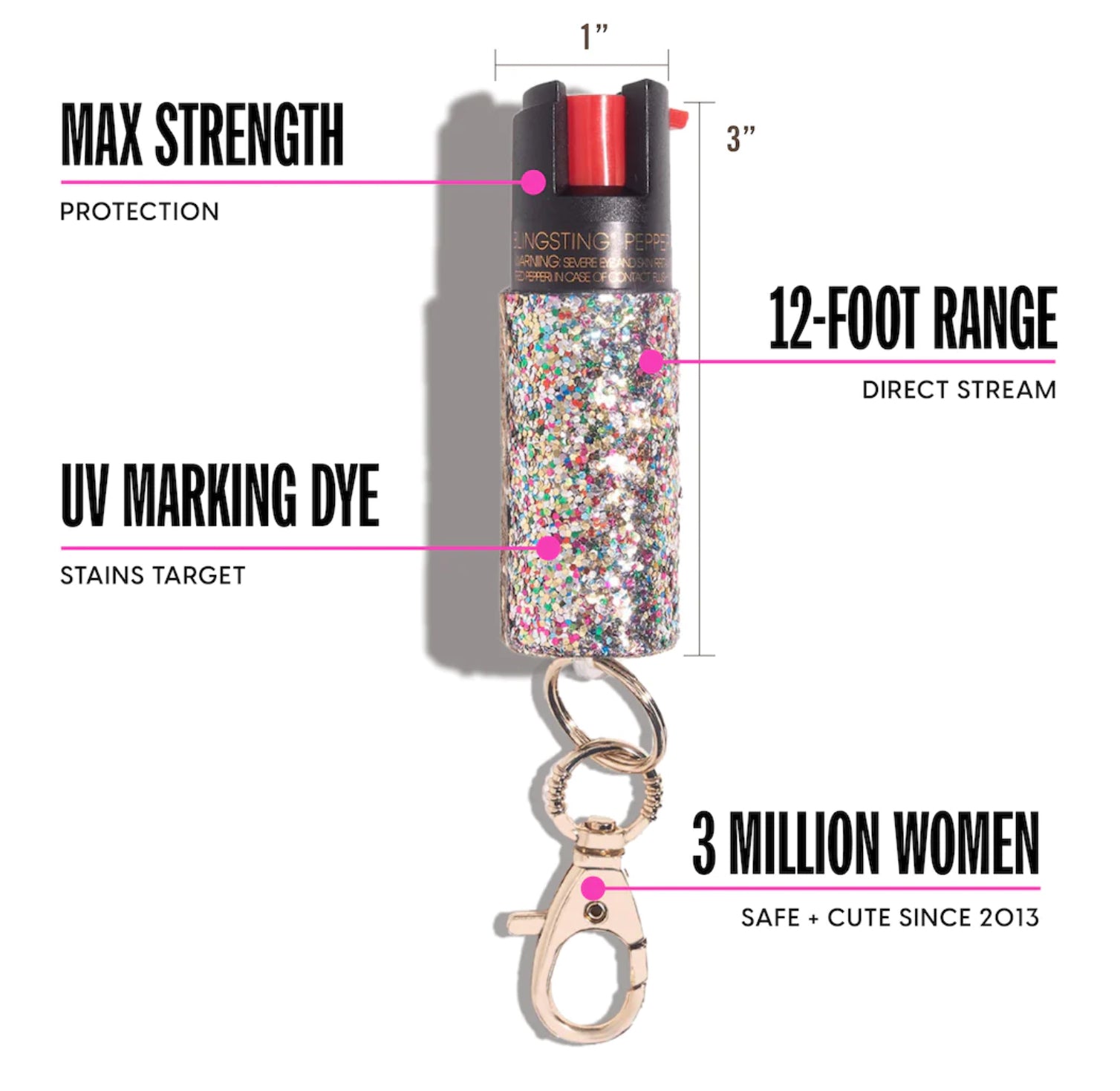 Pepper Spray | Rainbow Glitter