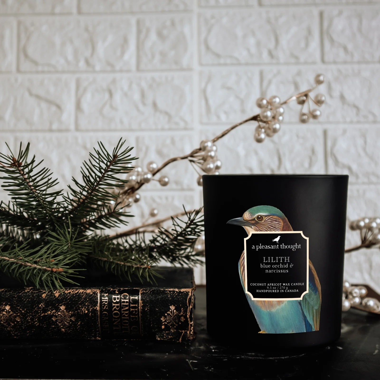 LILITH | Blue Orchid & Narcissus | Raven Candle