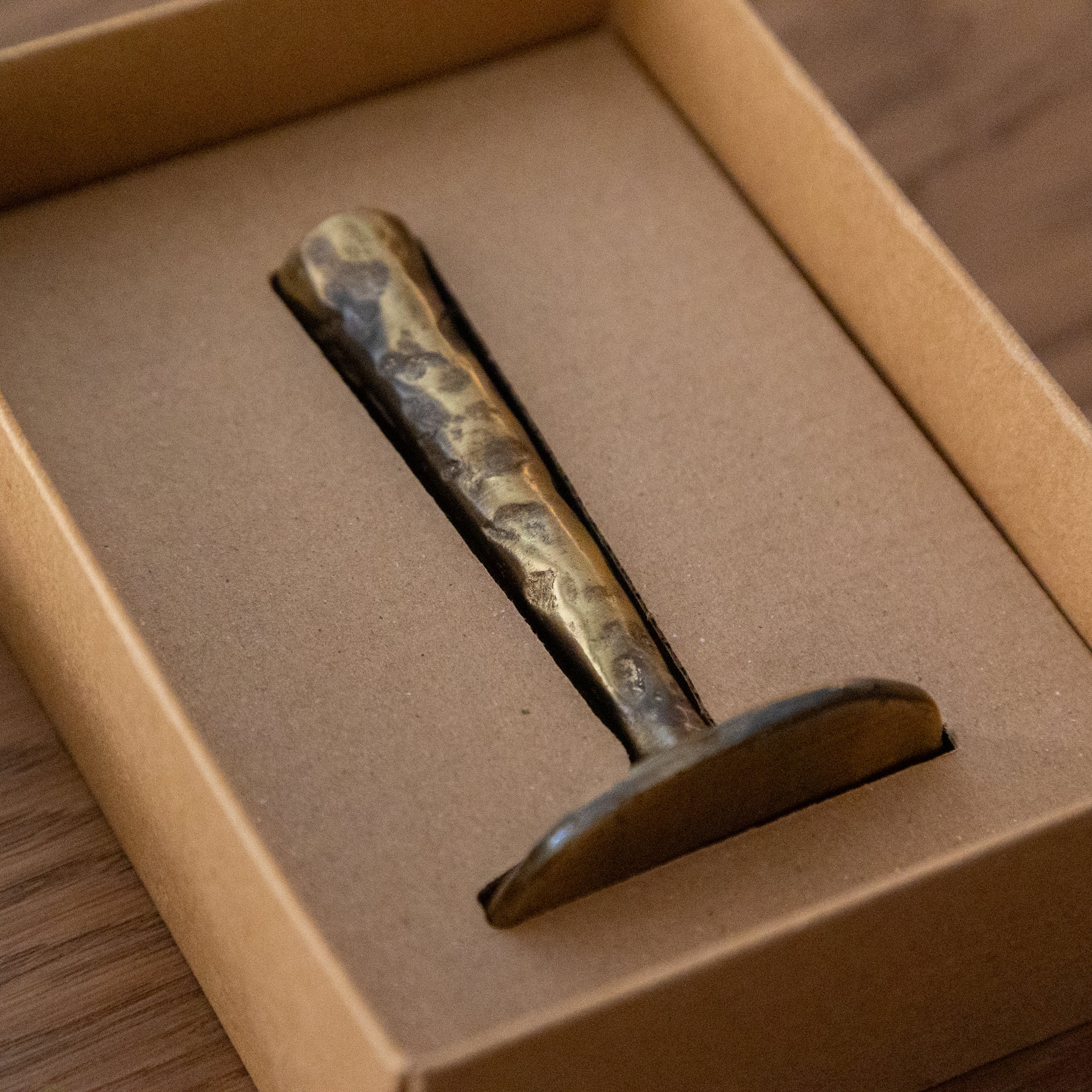 Mini Antique Brass Candlestick