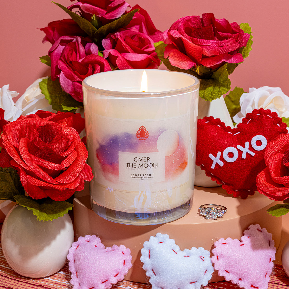 Over The Moon Iridescent 10oz Signature Jewelry Candle